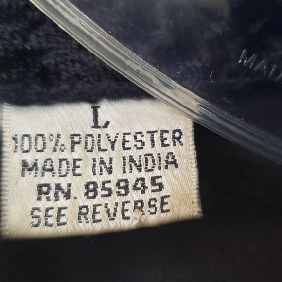 Black Sheer Velvet Burnout Top Womens L Dark Floral Fairy Grunge Whimsigoth Boxy - Picture 4 of 10